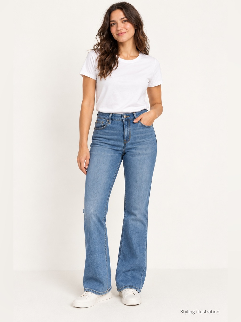 Old Navy Kicker Boot-Cut Jeans Women’s Size 10 Medium Blue Denim